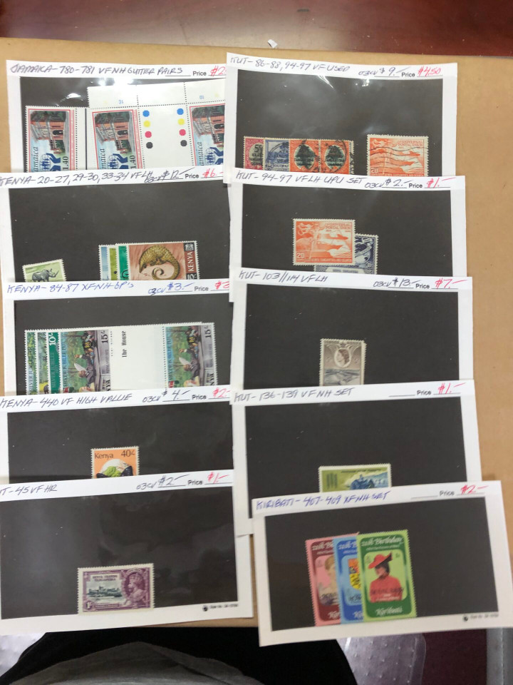 Modern Mint Commonwealth Stamps Couple Thousand Different, Aden to Zambia, 400 Stock Cards