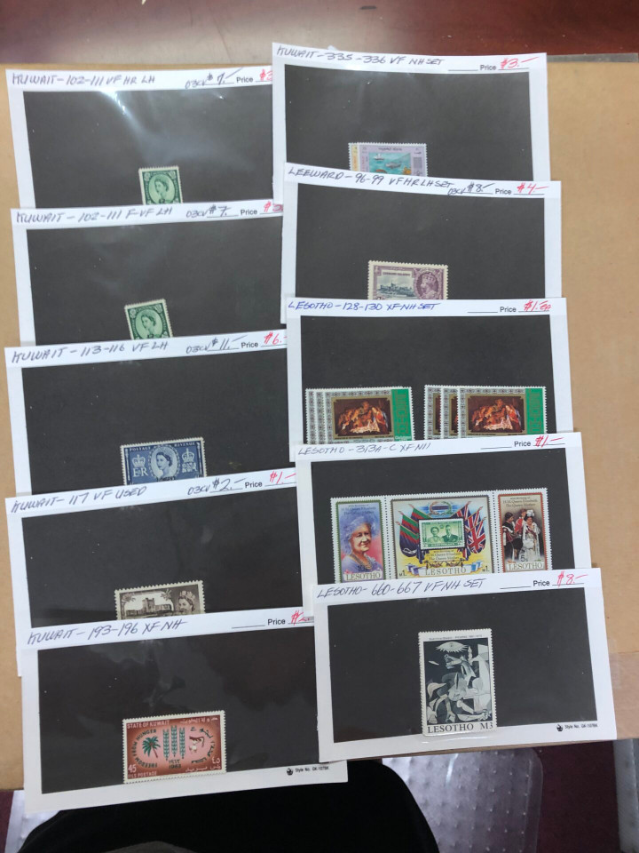 Modern Mint Commonwealth Stamps Couple Thousand Different, Aden to Zambia, 400 Stock Cards