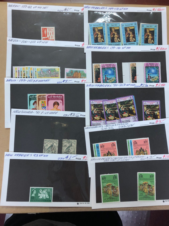 Modern Mint Commonwealth Stamps Couple Thousand Different, Aden to Zambia, 400 Stock Cards