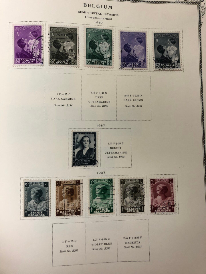 Scott Specialty album covering BELGIUM from the very dawn of philately through the 1970s