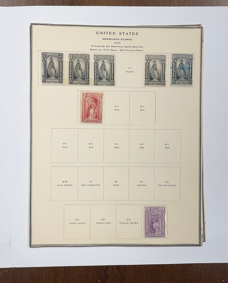United States Columbian Exposition stamps mint to five dollars turn of century premium early period collection