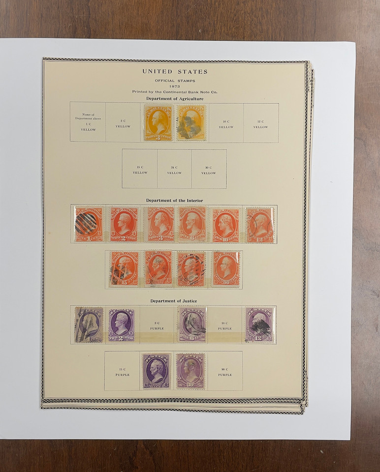 United States Columbian Exposition stamps mint to five dollars turn of century premium early period collection