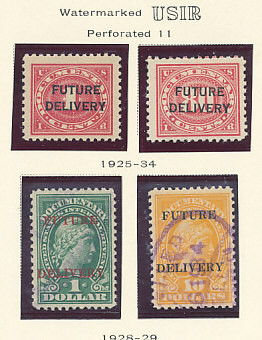 REVENUES – FUTURE DELIVERY STAMPS – 426398