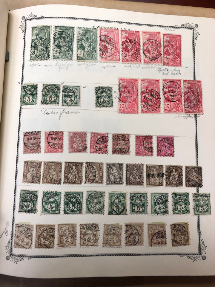 SWITZERLAND – Close to 500 Issues, 19th Century Swiss Cross to Mid-1970s, Pristine Scott Specialty Album – 426330