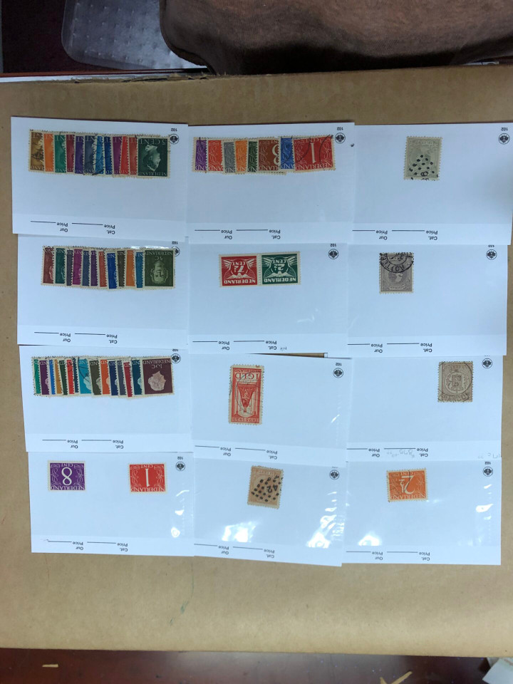 Worldwide Stamp Selection 700 Counter Stock Cards, Several Thousand Stamps, Australia, Finland, Netherlands