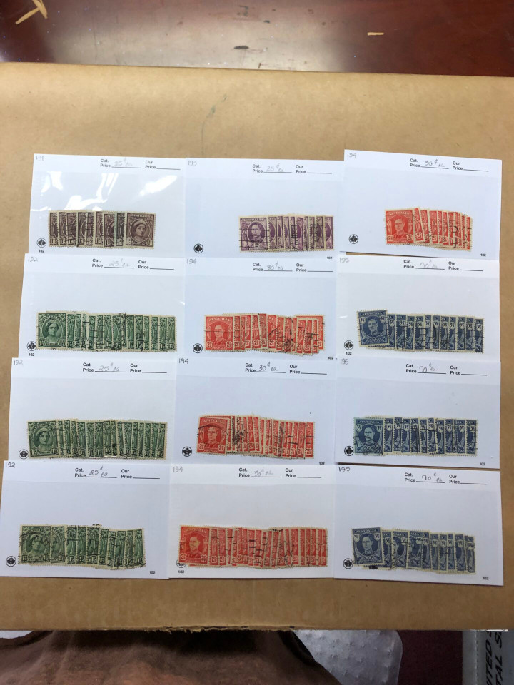 Worldwide Stamp Selection 700 Counter Stock Cards, Several Thousand Stamps, Australia, Finland, Netherlands