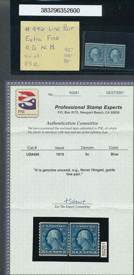 United States premium Washington coils teen years 20th century wide margins line pairs strips never hinged very fine