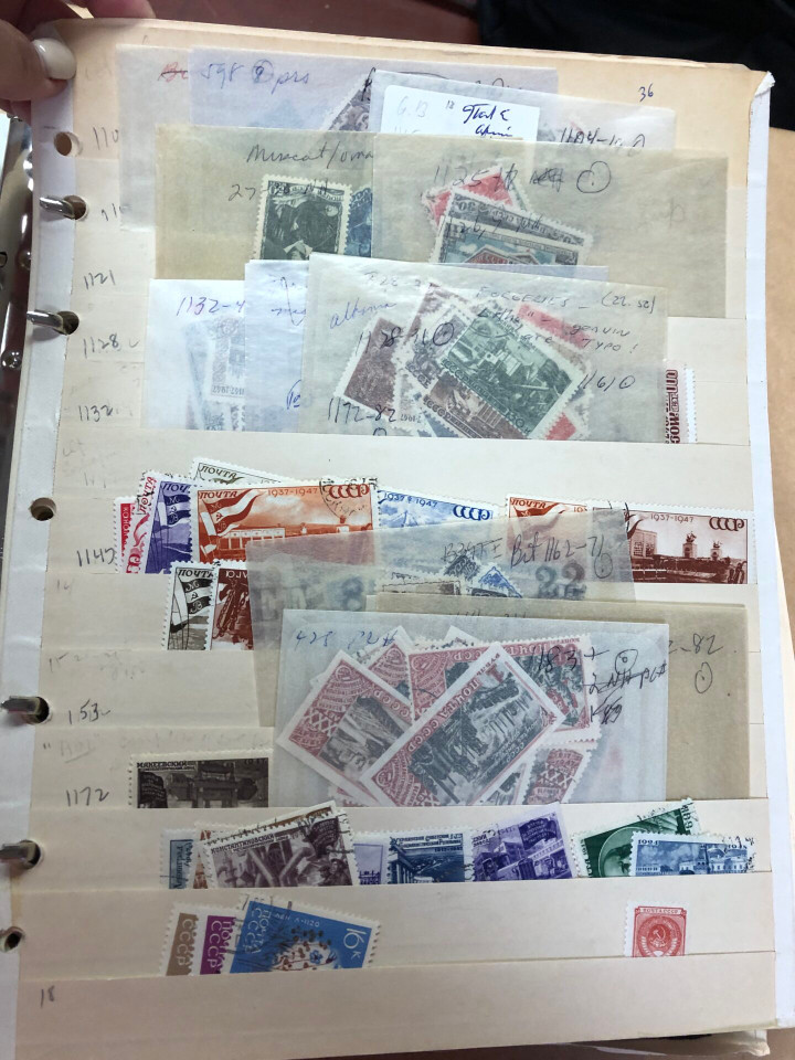 Russia stamps Several Thousand Different, Post-WWII to Late USSR, Mint and Used