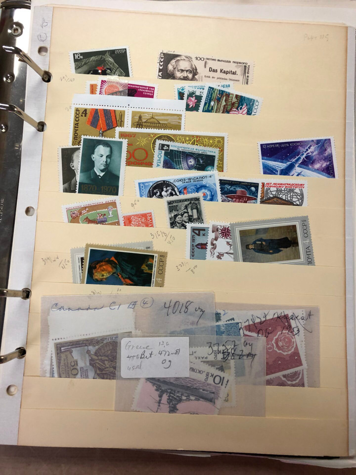 Russia stamps Several Thousand Different, Post-WWII to Late USSR, Mint and Used