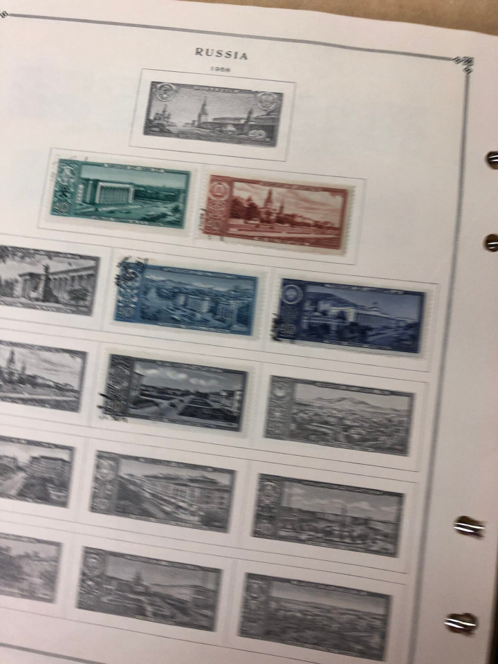 Russia stamps Several Thousand Different, Post-WWII to Late USSR, Mint and Used