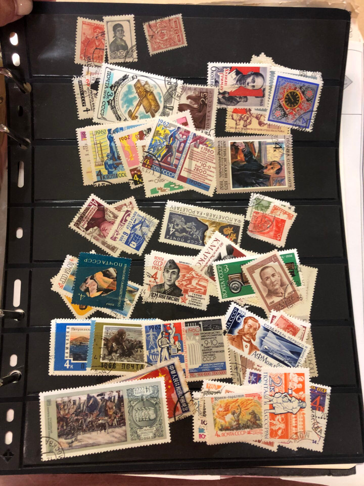 Russia stamps Several Thousand Different, Post-WWII to Late USSR, Mint and Used