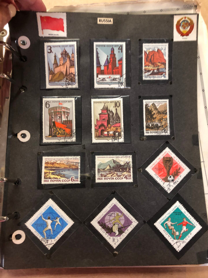 Russia stamps Several Thousand Different, Post-WWII to Late USSR, Mint and Used