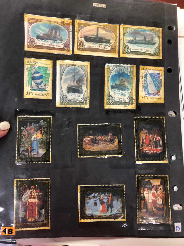 Russia stamps Several Thousand Different, Post-WWII to Late USSR, Mint and Used