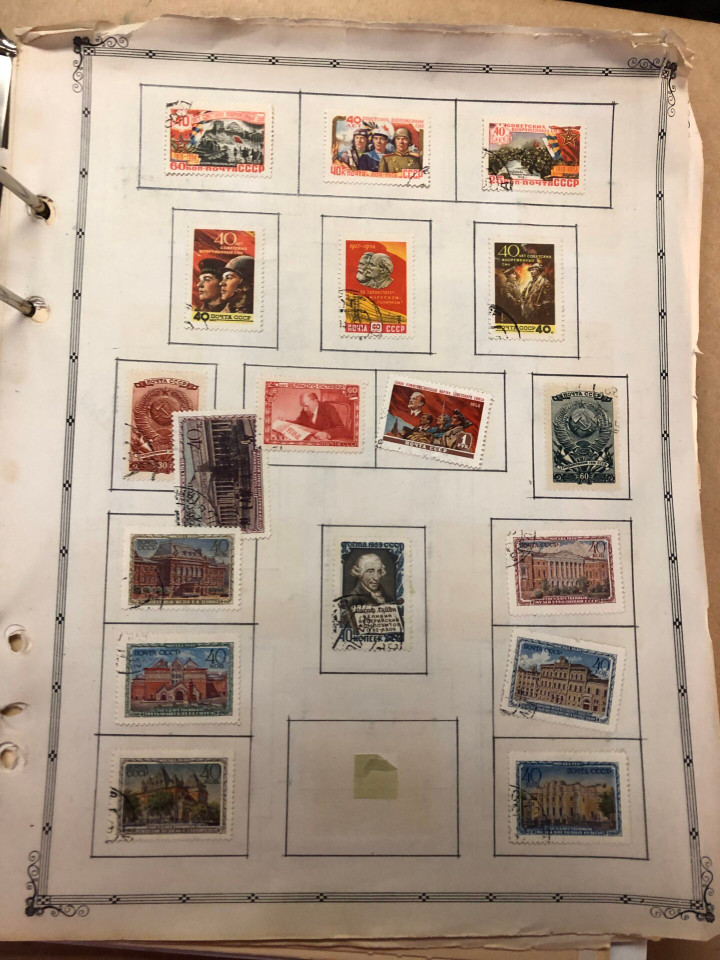 Russia stamps Several Thousand Different, Post-WWII to Late USSR, Mint and Used