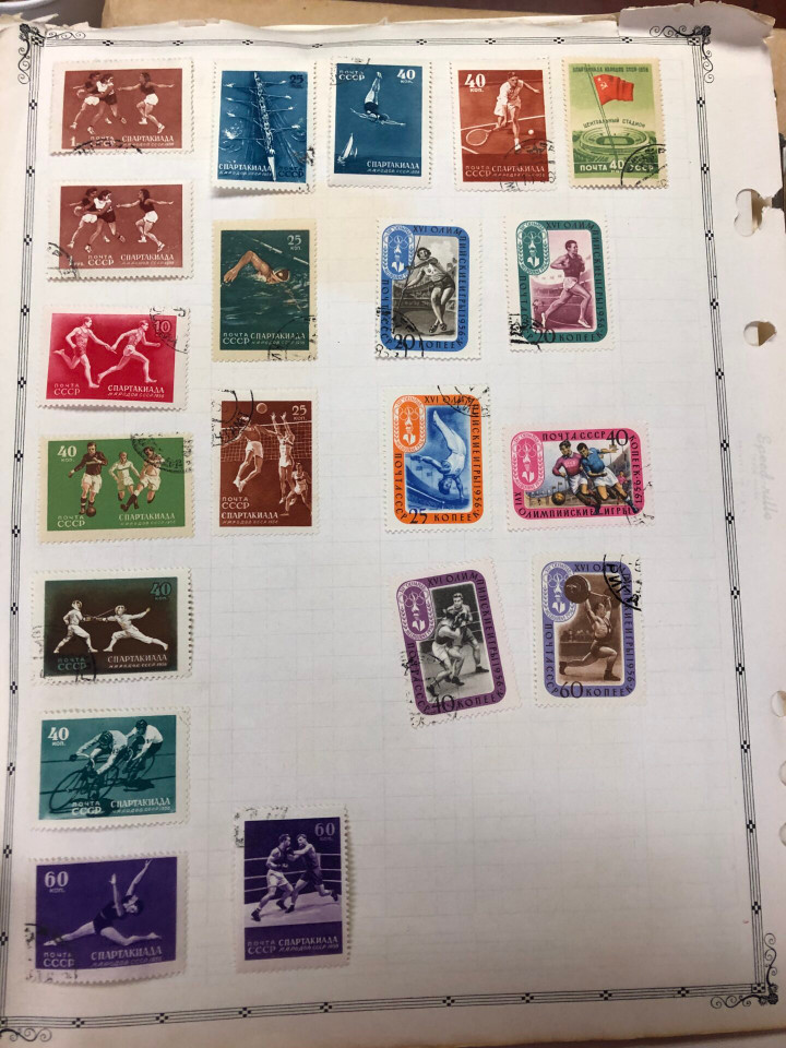 Russia stamps Several Thousand Different, Post-WWII to Late USSR, Mint and Used