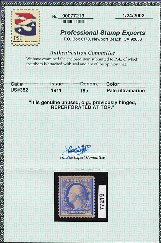 UNITED STATES – HIGH-GRADE EARLY 20th CENTURY SELECTION W/CERTIFICATES – 426592