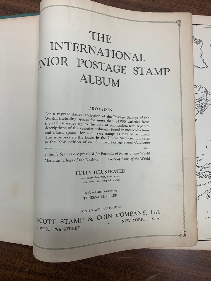 VINTAGE SCOTT INTERNATIONAL POSTAGE STAMP ALBUM JUNIOR EDITION – 426607