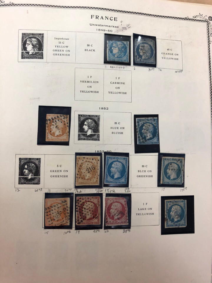 FRANCE – LOVELY COLLECTION IN BROWN SCOTT ALBUM – 426621