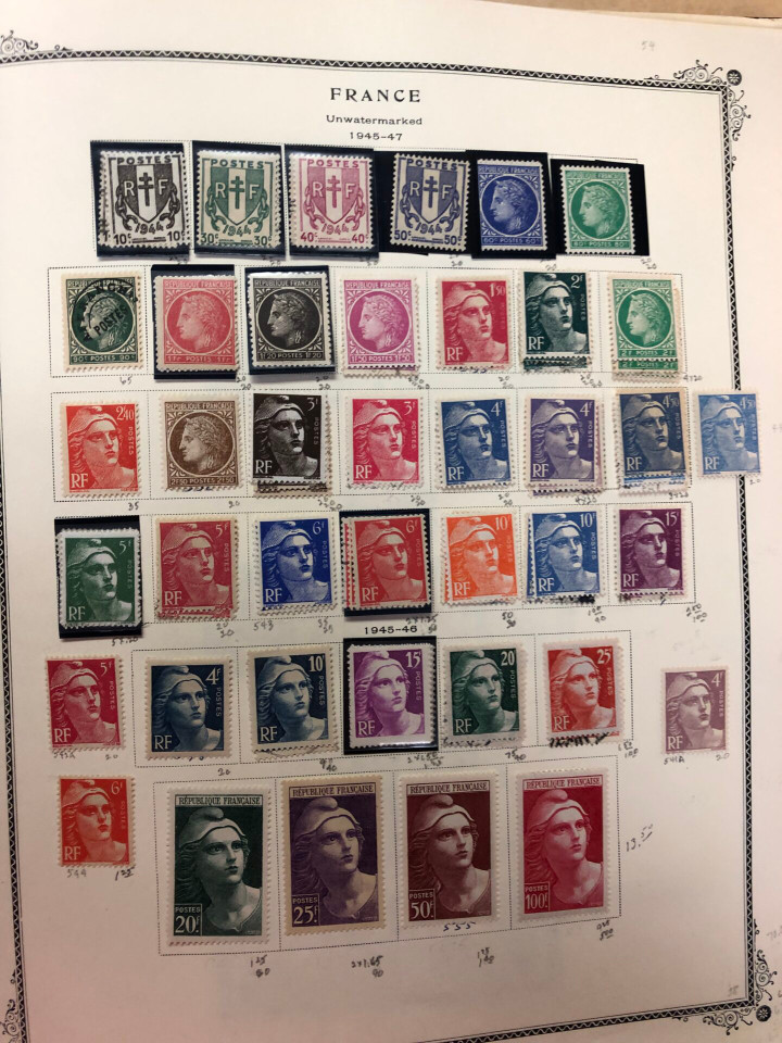 FRANCE – LOVELY COLLECTION IN BROWN SCOTT ALBUM – 426621