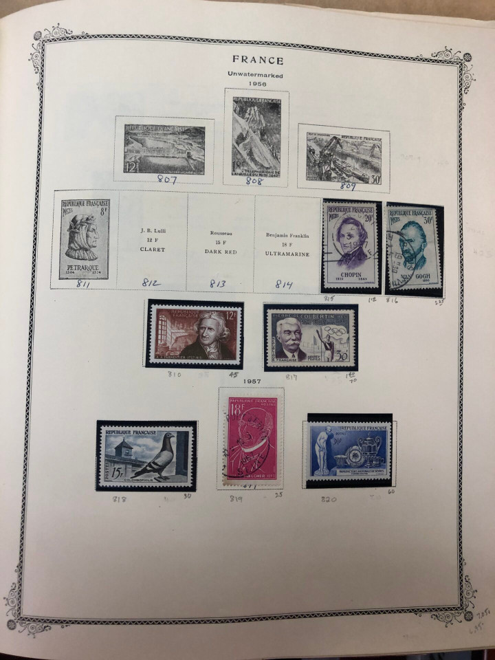 FRANCE – LOVELY COLLECTION IN BROWN SCOTT ALBUM – 426621