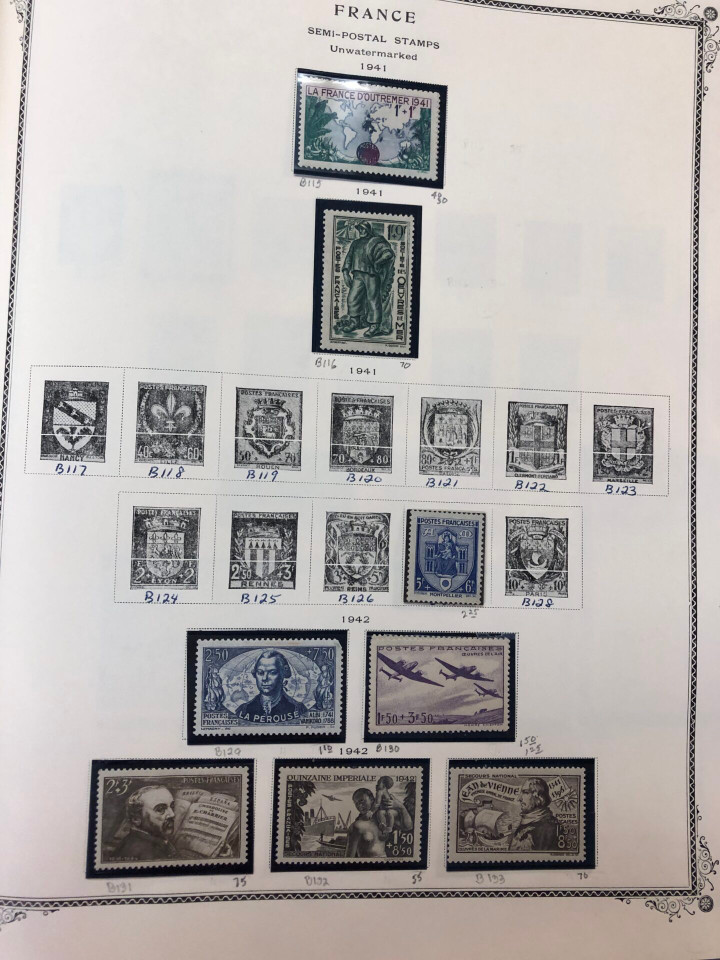 FRANCE – LOVELY COLLECTION IN BROWN SCOTT ALBUM – 426621