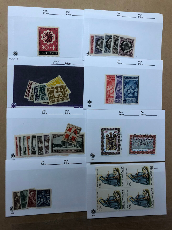 INTERNATIONAL SELECTION – LOVELY DIVERSE GROUPING OF THOUSANDS ON COUNTER STOCK CARDS – 425420