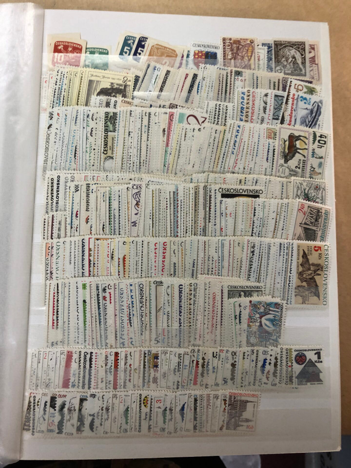 Mint Never Hinged International Stamp Selection 5,000 Different, Six Countries, 1930s to 2000s