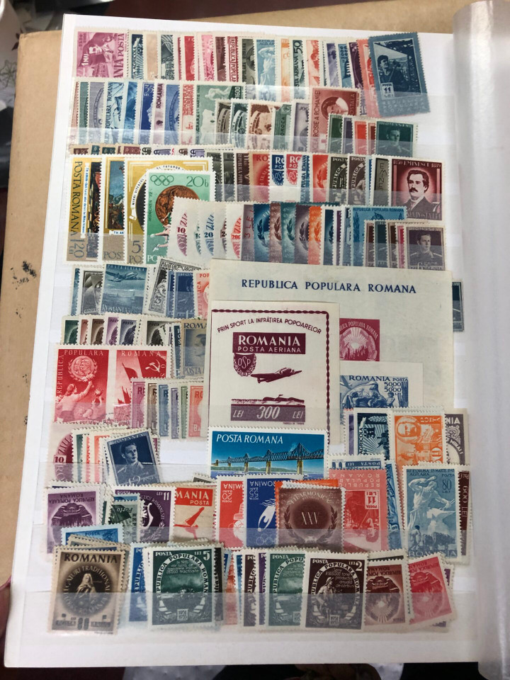 Mint Never Hinged International Stamp Selection 5,000 Different, Six Countries, 1930s to 2000s