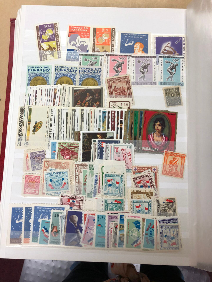 Mint Never Hinged International Stamp Selection 5,000 Different, Six Countries, 1930s to 2000s