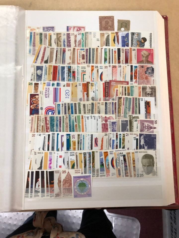 Mint Never Hinged International Stamp Selection 5,000 Different, Six Countries, 1930s to 2000s