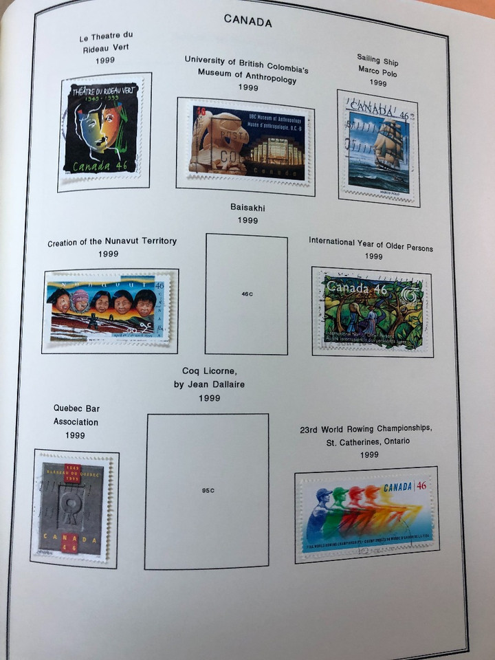 CANADA – 1852-2001 IN PAIR OF SCOTT SPECIALTY ALBUMS – 425256