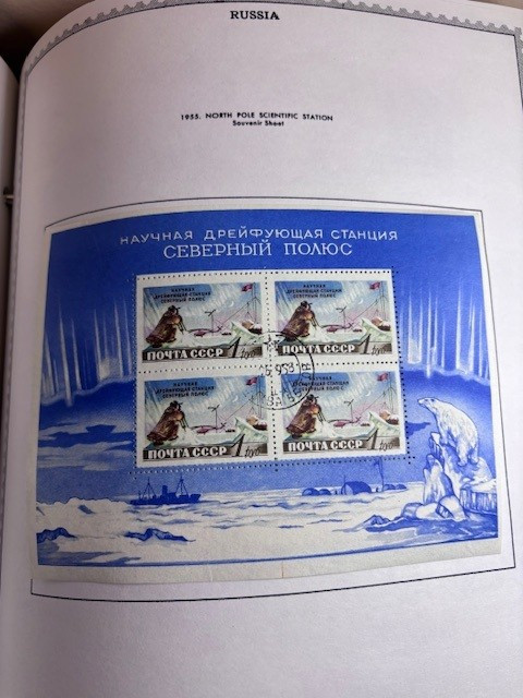 RUSSIA – Expansive Collection, Two Minkus Albums 1858-1991, ~5,000 Different, Imperial to Soviet Collapse – 424946