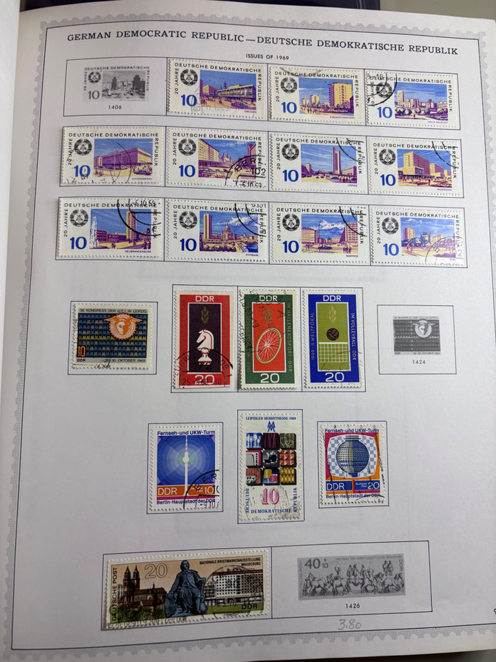 GERMANY & AREA – Pair of Minkus Albums, Few Thousand Different, States to Reunification, German Area Included – 424896