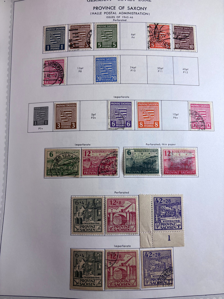 GERMANY & AREA – Pair of Minkus Albums, Few Thousand Different, States to Reunification, German Area Included – 424896