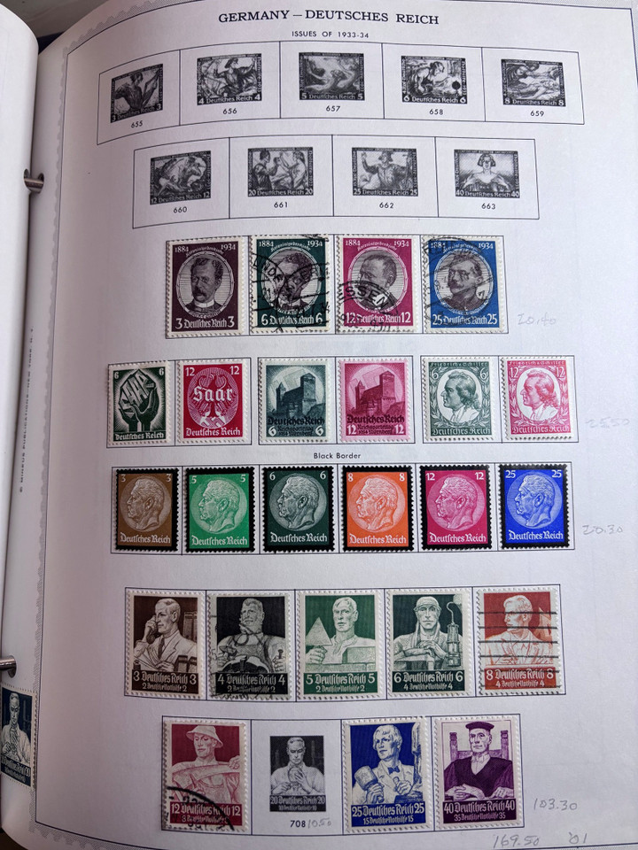 GERMANY & AREA – Pair of Minkus Albums, Few Thousand Different, States to Reunification, German Area Included – 424896
