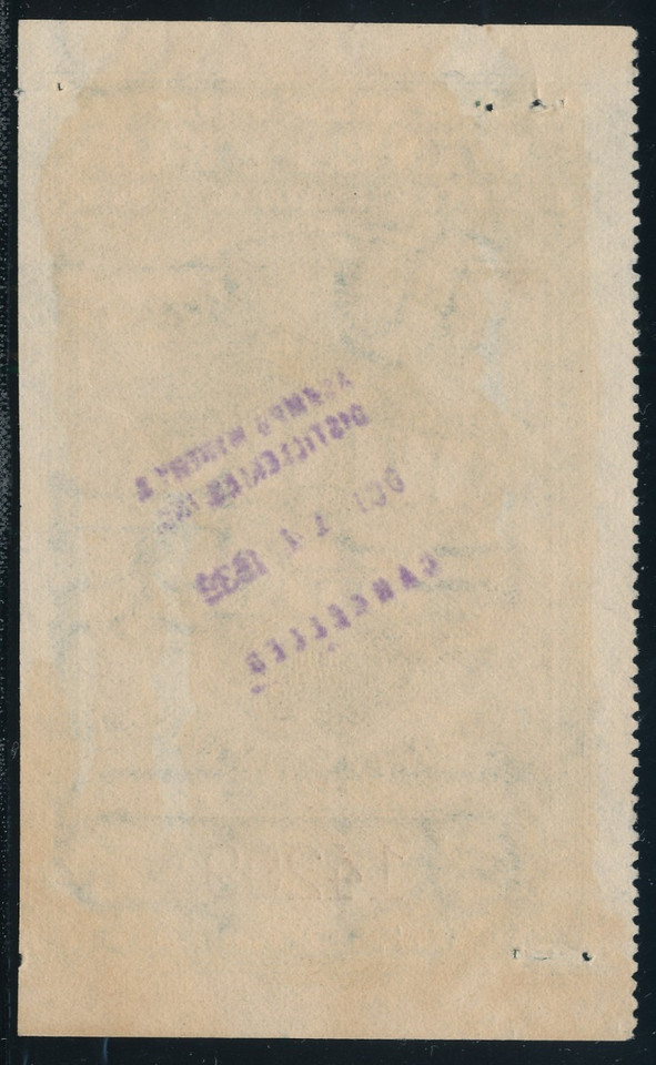 UNITED STATES RE107c, pin holes from staples, VERY FINE - 424766