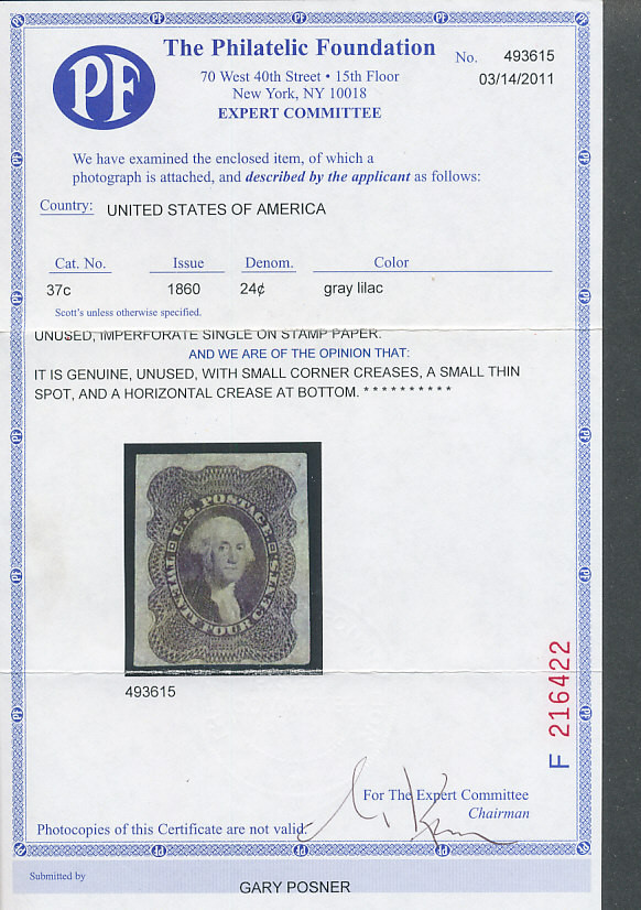 UNITED STATES 37P5, F-VF, og  (PF certificate) - 425125
