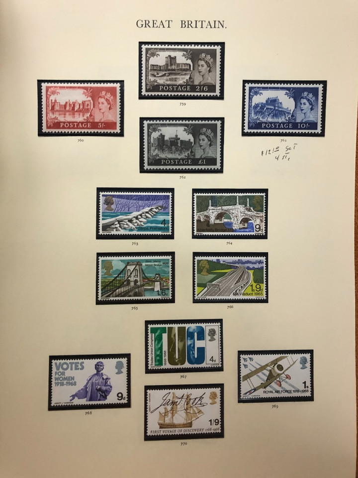 GREAT BRITAIN – CLASSICS IN A WINDSOR SOVEREIGN ALBUM – 424359