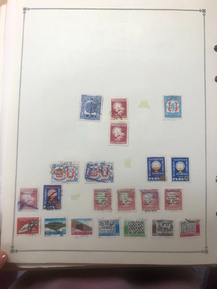 Peru Stamps Roughly 1,000 Different, 19th Century to Late 20th Century, Mint and Used
