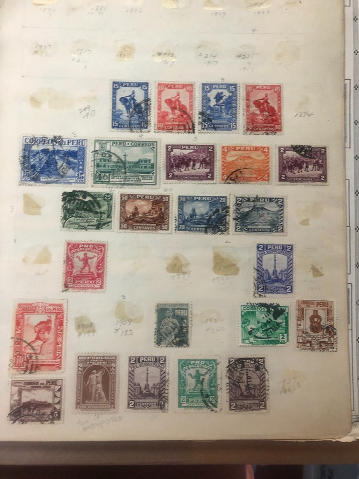 Peru Stamps Roughly 1,000 Different, 19th Century to Late 20th Century, Mint and Used