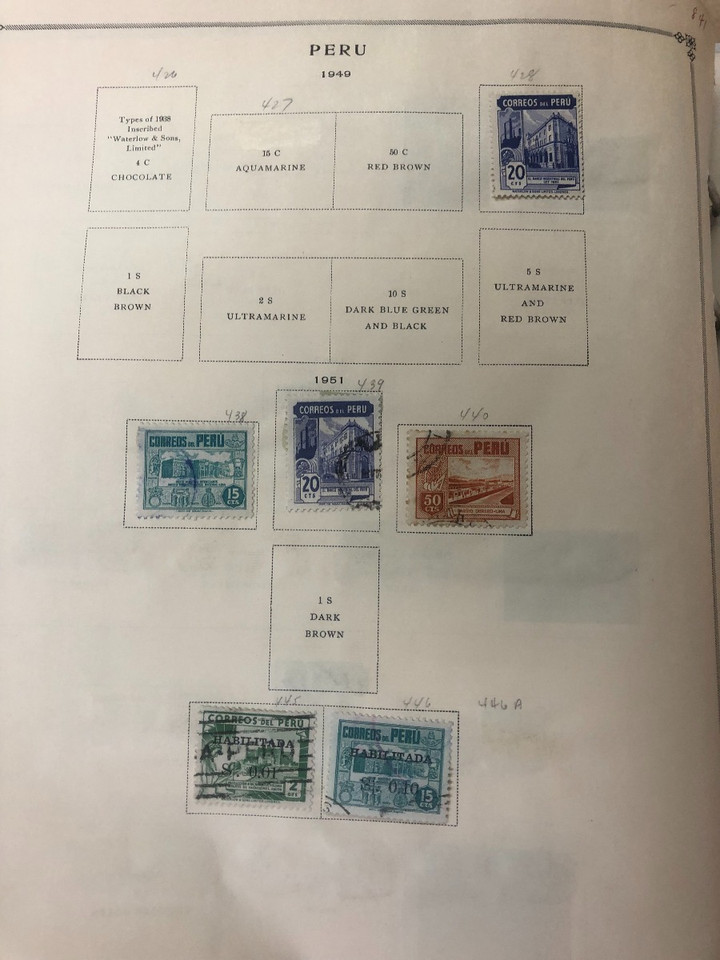 Peru Stamps Roughly 1,000 Different, 19th Century to Late 20th Century, Mint and Used