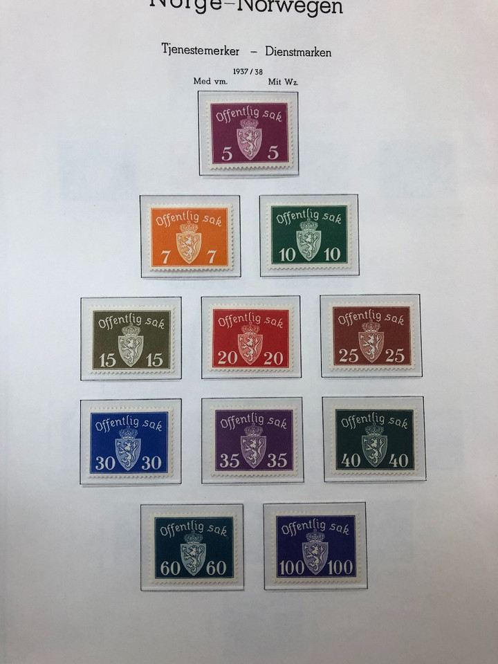 NORWAY – MID-19th CENTURY TO 1960s - 424069