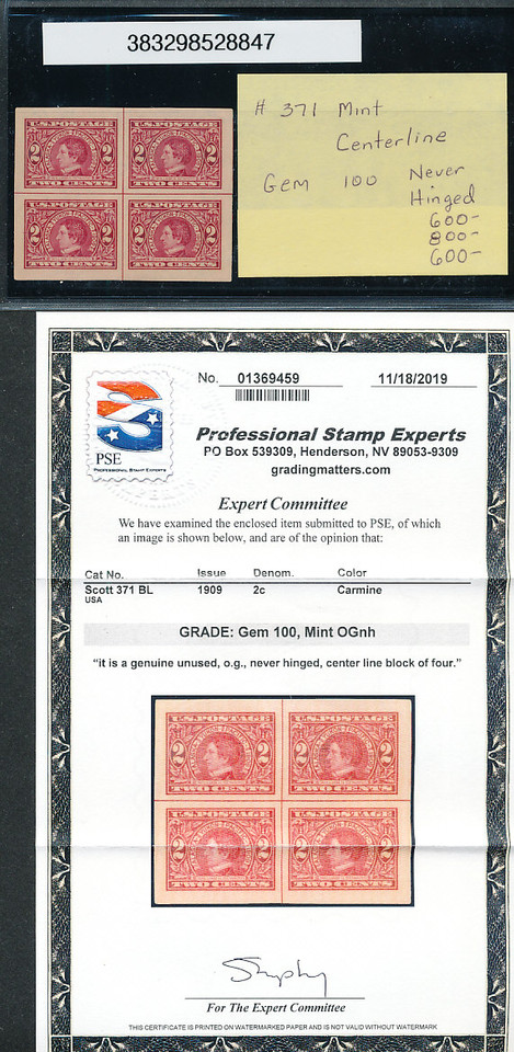 UNITED STATES – EXEPTIONAL GEM QUALITY SELECTION MOST WITH CERTIFICATES – 424078