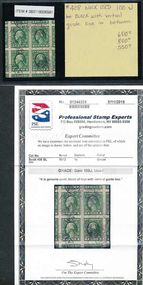 UNITED STATES – EXEPTIONAL GEM QUALITY SELECTION MOST WITH CERTIFICATES – 424078