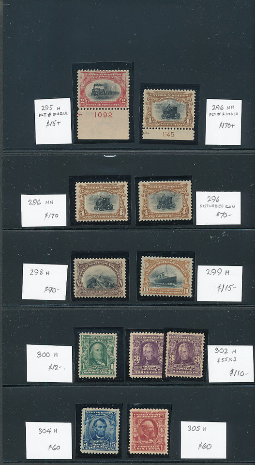 UNITED STATES – High-Grade Late 19th Century, Wide Margins, Certificates, NH Examples, #147 #234 #247 NH – 424042