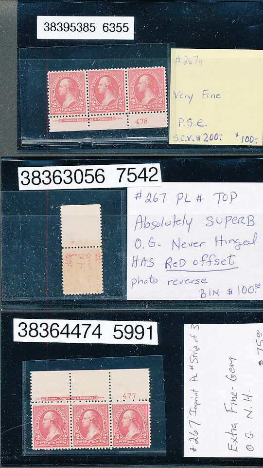 UNITED STATES – TWO CENT RED EARLY BUREAU ISSUES– 423997