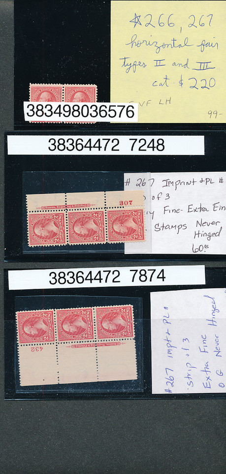 UNITED STATES – TWO CENT RED EARLY BUREAU ISSUES– 423997