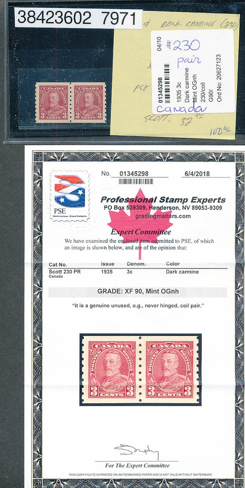 CANADA – Premium Early 20th Century Selection (LOTS OF CERTIFICATES!) – 423855