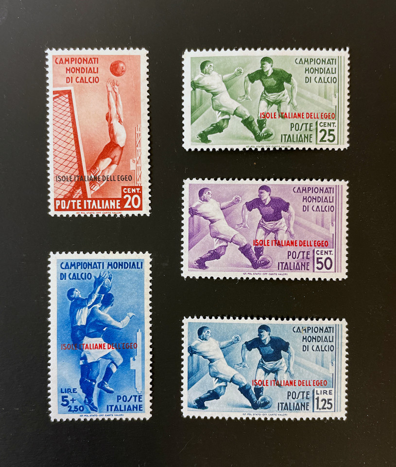 ITALIAN OFFICES ABROAD – AEGEAN ISLANDS #31-35, FINE-VERY FINE, ORIGINAL GUM - 415784