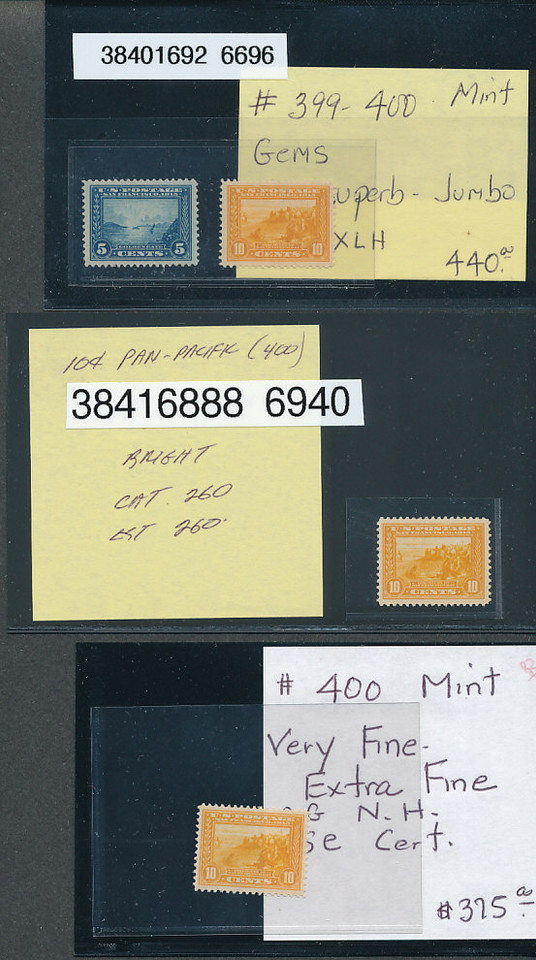 United States Pan-Am Expo stamps premium singles pairs very fine to extremely fine NH OG